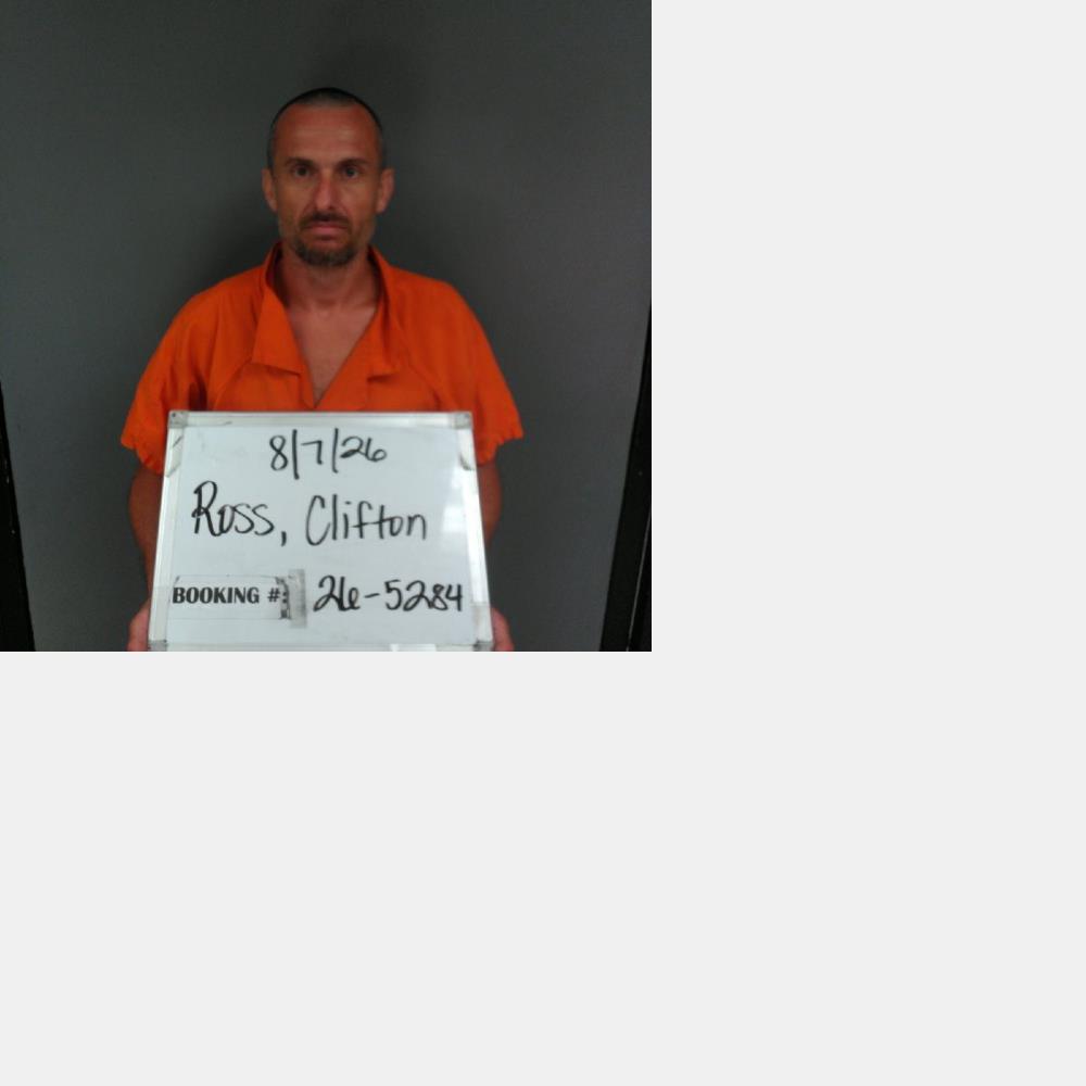 Booking photo of Clifton Ross