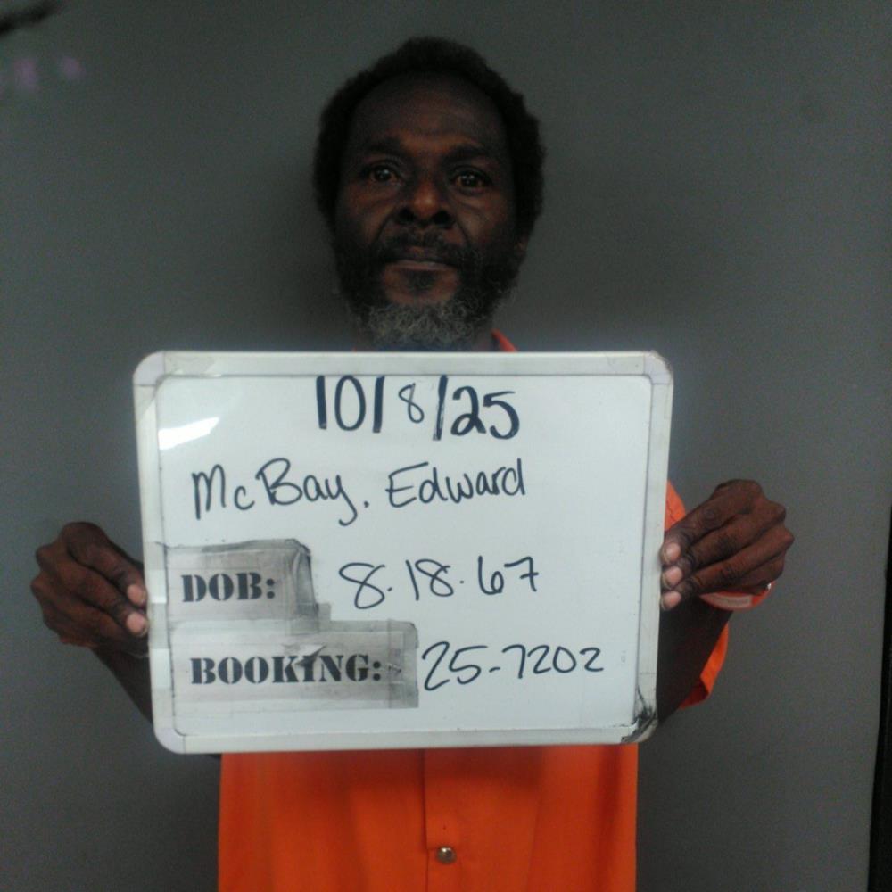 Booking photo of Edward Mcbay