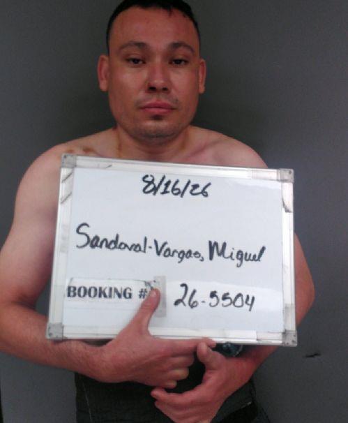 Booking photo of Miguel Sandoval- Vargas