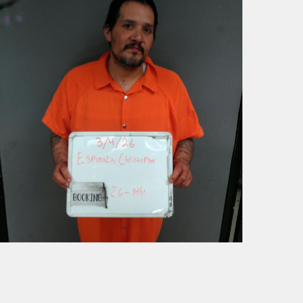 Booking photo of Christopher Espinoza