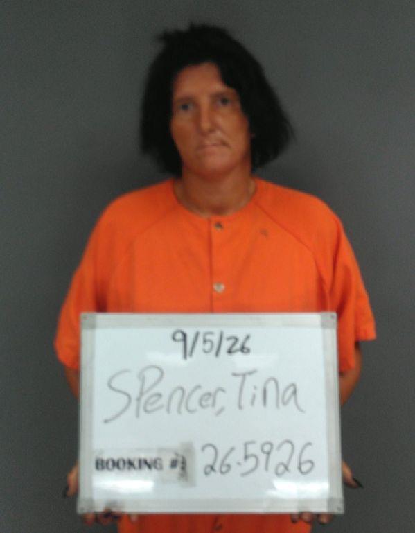 Booking photo of Tina Spencer