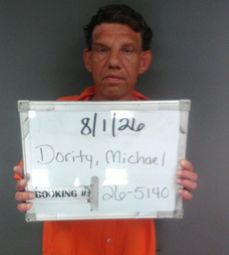 Booking photo of Michael Dority