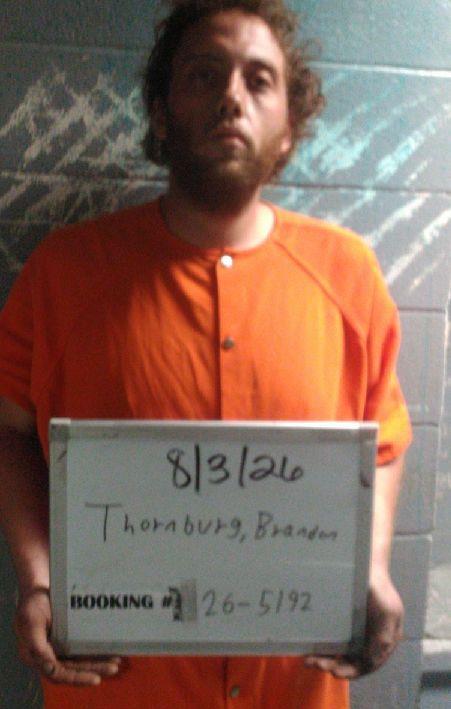 Booking photo of Brandon Thornburg