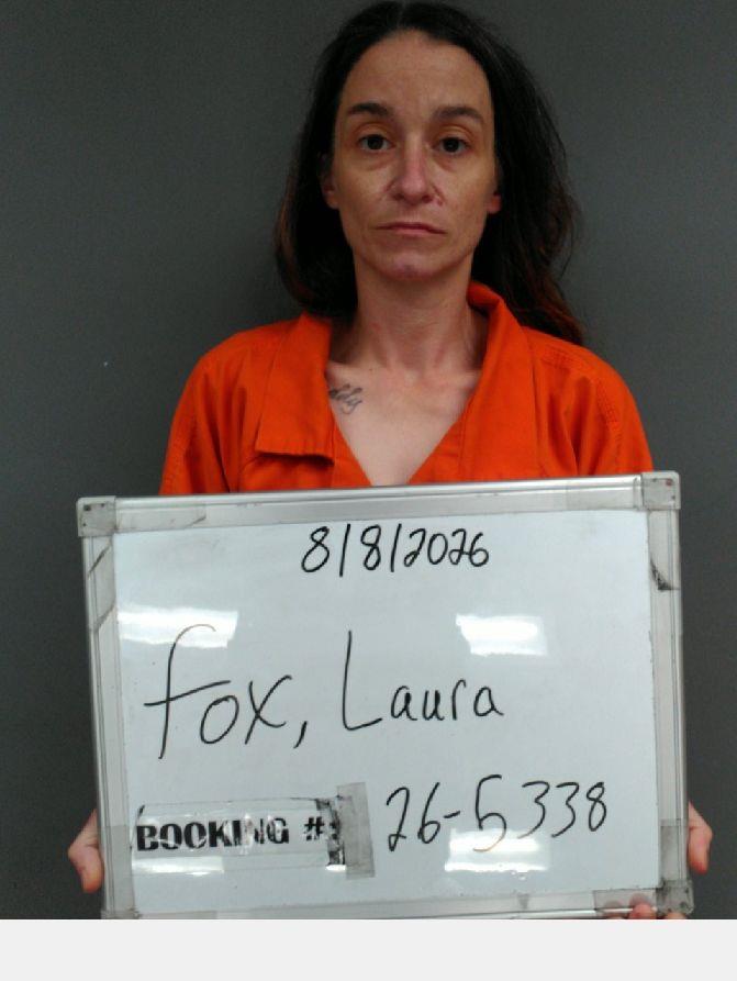 Booking photo of Laura Fox