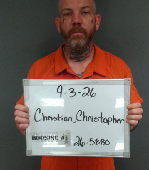 Booking photo of Christopher Christian