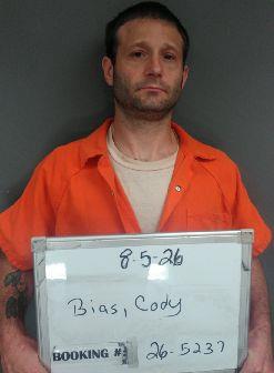 Booking photo of Cody Bias