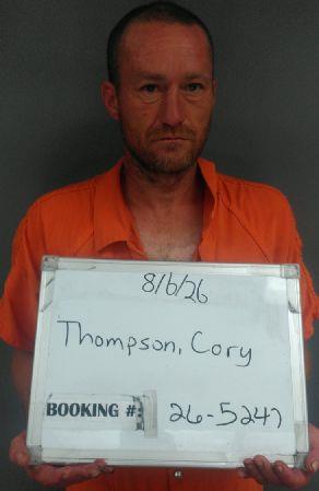 Booking photo of Cory Thompson