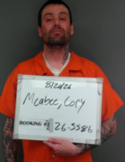 Booking photo of Cory Mcabee