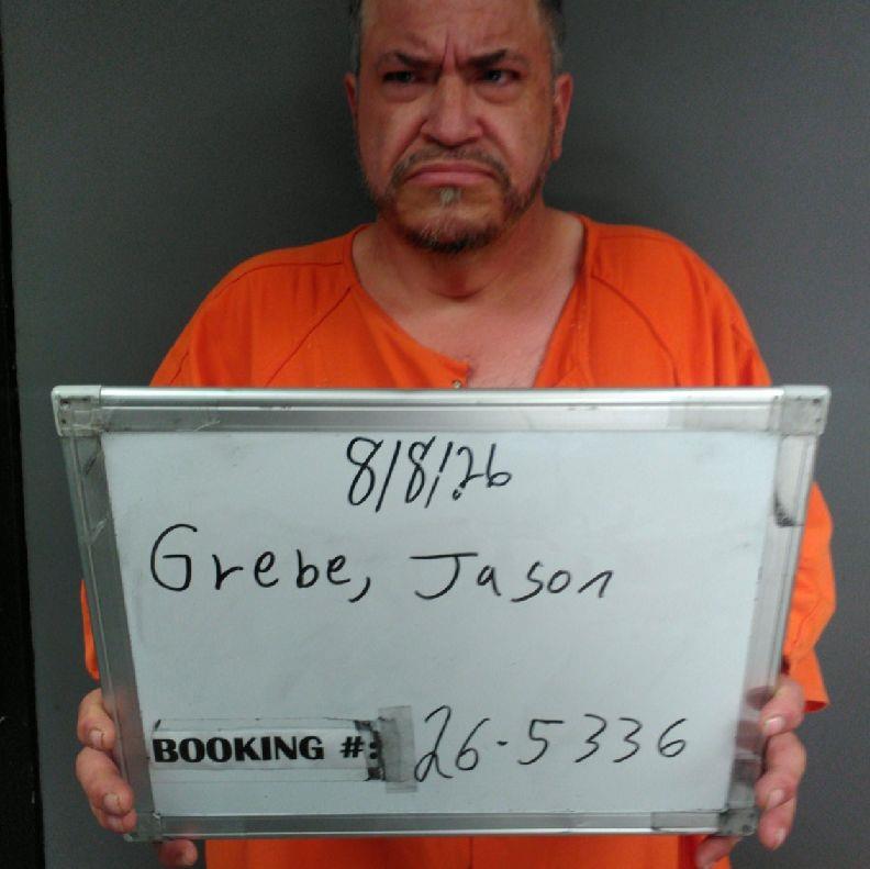 Booking photo of Jason Grebe