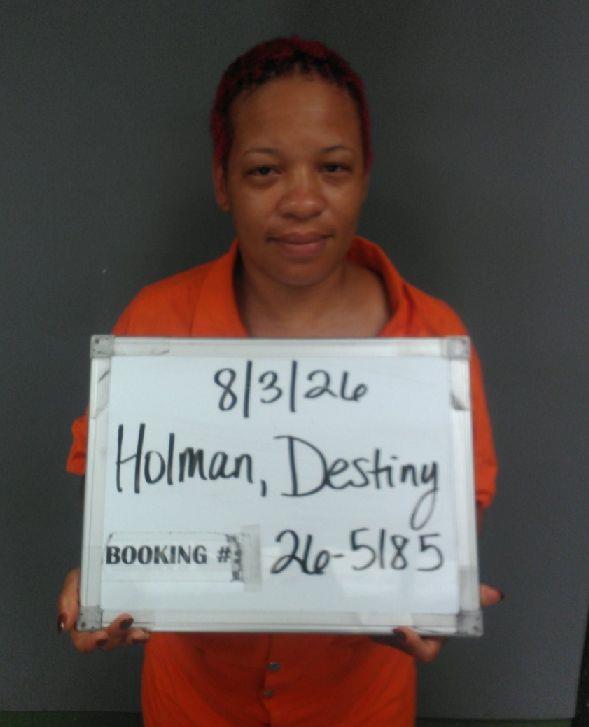 Booking photo of Destiny Holman