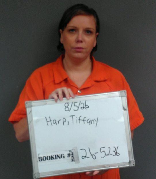Booking photo of Tiffany Harp