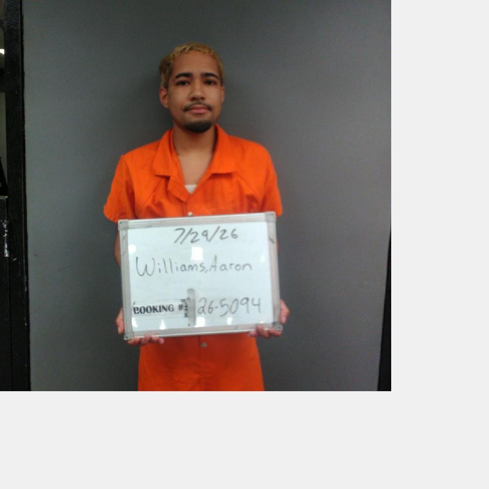 Booking photo of Aaron Williams