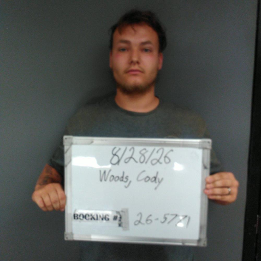 Booking photo of Cody Woods