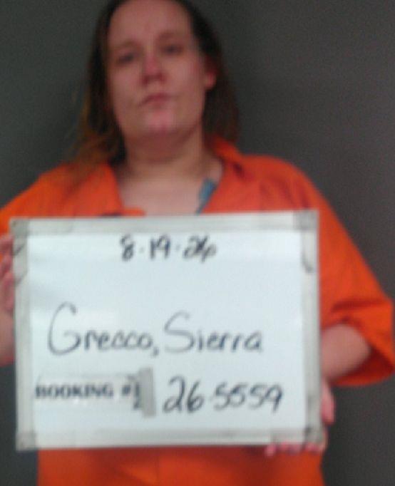 Booking photo of Sierra Grecco