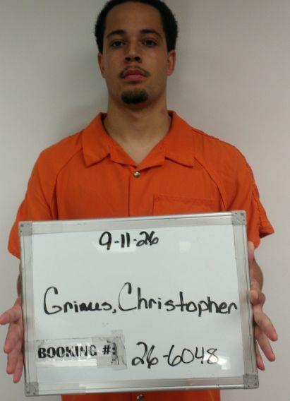 Booking photo of Christopher Grimes