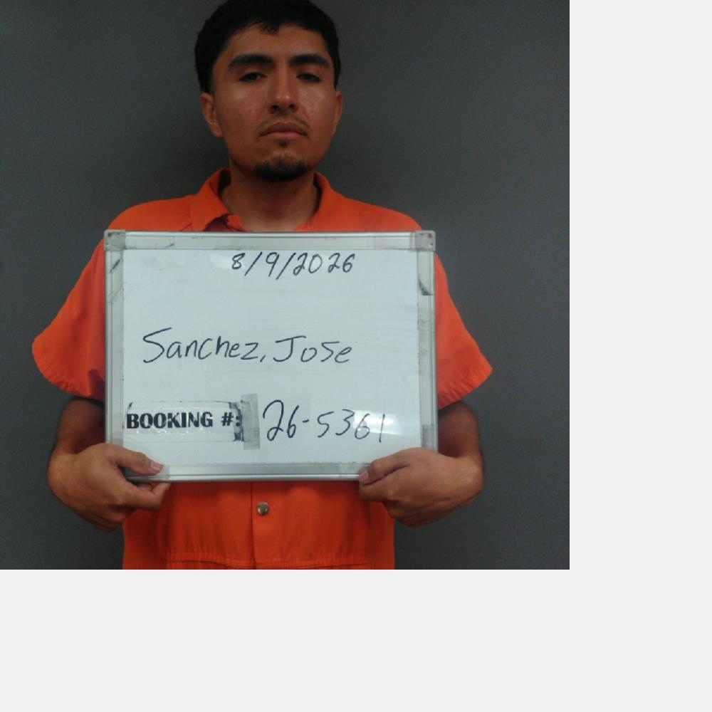 Booking photo of Jose Sanchez