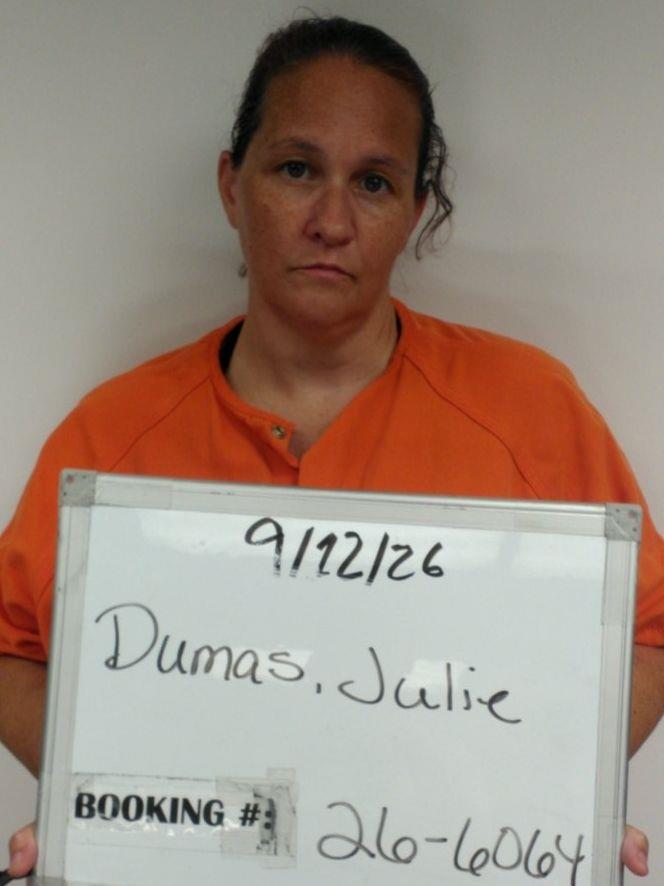 Booking photo of Julie Dumas