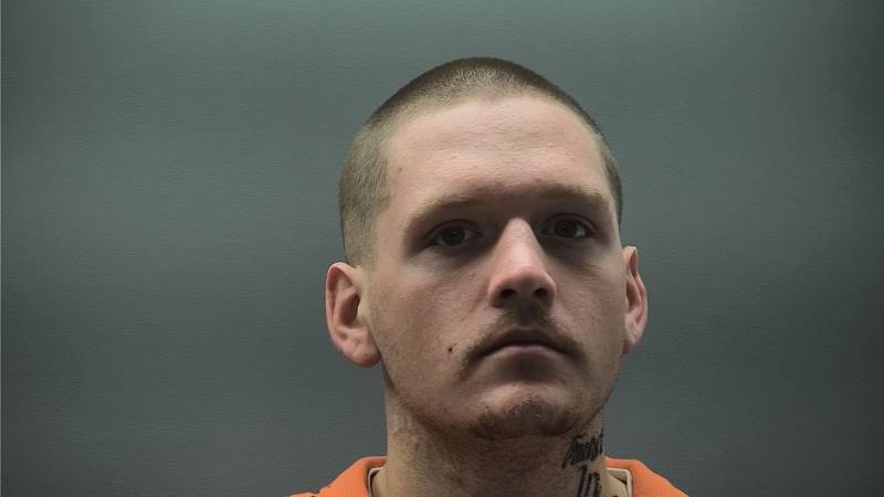 Booking photo of Caleb Hartwell
